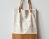 Tan Perforated Tote bag No. TL- 5002