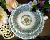 Wedgwood Tea Cup and Saucer Bone China England 9873