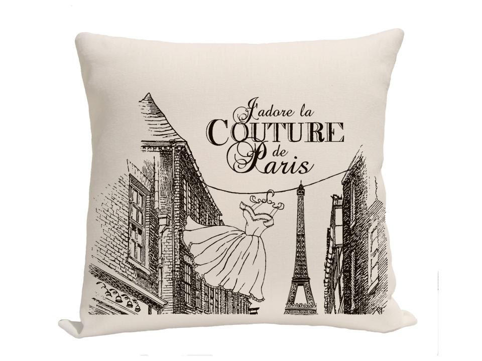 FREE USA SHIPPING: Paris laundry Pillow Cover, Home Decor Pillow, Throw Pillows, Accent Pillows, Pillow Cover , Worded Pillow