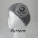 Instant Download for PDF CROCHET Pattern: New Headband/Ear Warmer w/Lettuce Leaf Rose