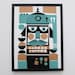 Nutcracker Print, limited edition screenprint, 30 x 40 cm