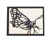 Sphinx Moth - Cut Paper Greeting Card