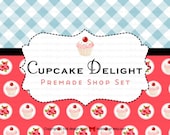 Cupcake Delight - Premade Etsy Shop Banner set Il_170x135