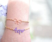 Personalized bracelet with your name colored