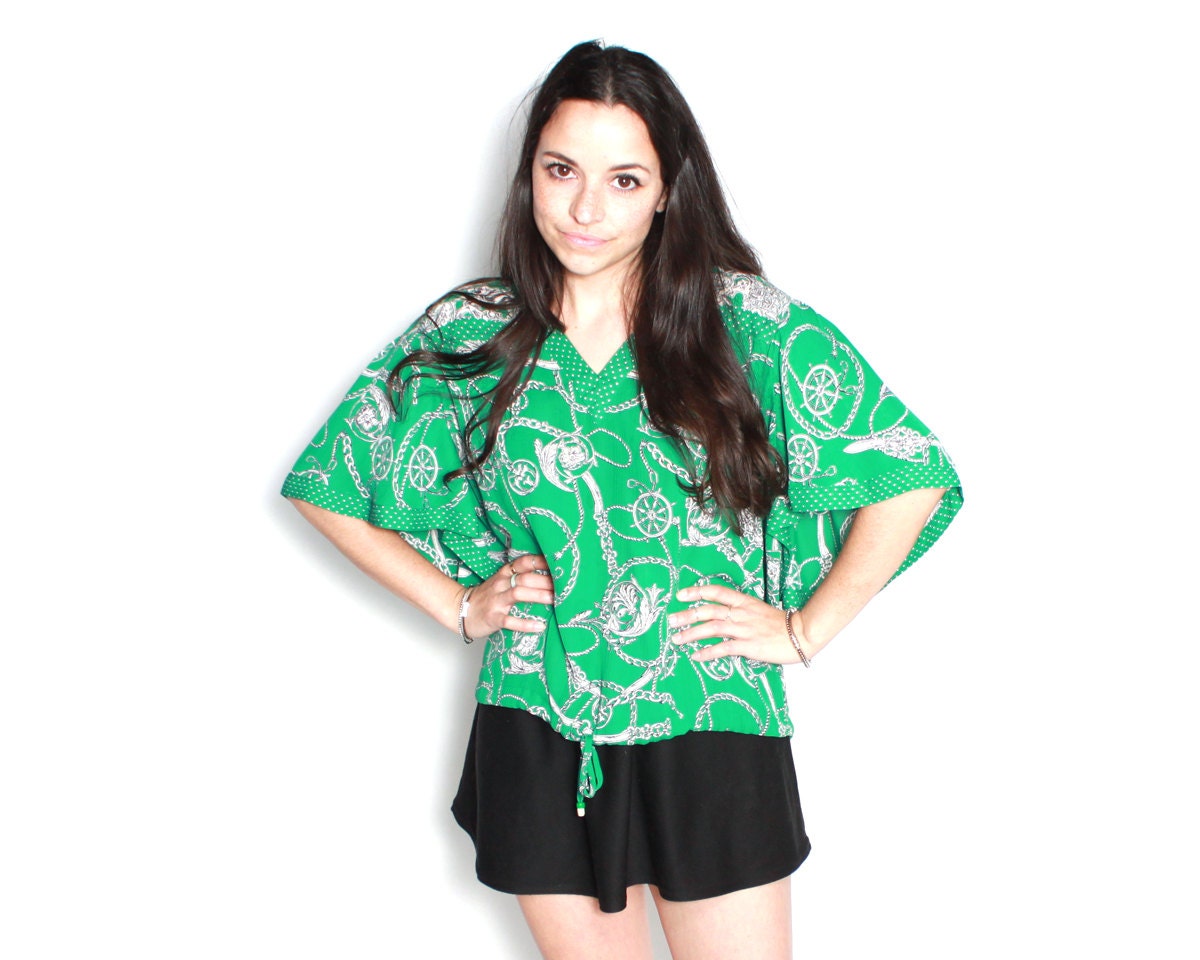 Vintage T Shirt Maxi Swing Blouse Oversized small / medium / large