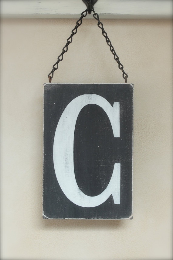 Letter Sign, Wood Wall Art, Custom Wood Sign, Vintage Sign, Typography