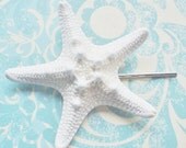 Starfish Hair Pin / Beach Wedding Accessory / Bridesmaid Hair Accessory / Nautical Bobby Pin / Beach Bride