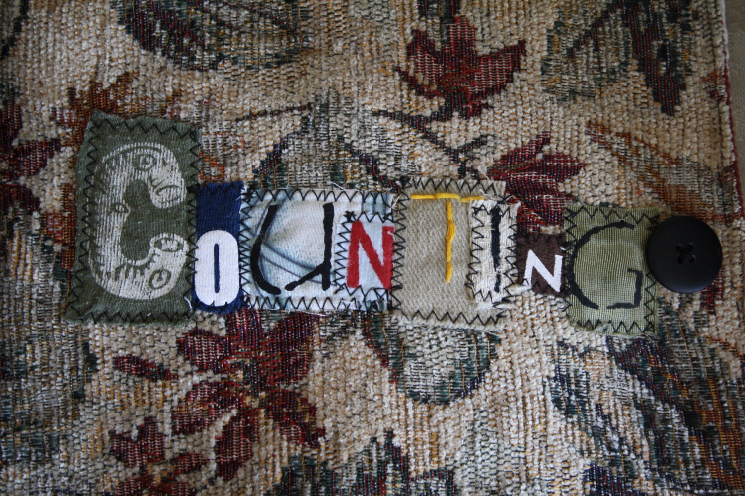 Quiet Book, Busy Book, Children's counting book: Eco friendly, upcycled, educational - 10 pages Ready to ship