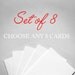 Custom card set of 8 - Choose any 8 cards
