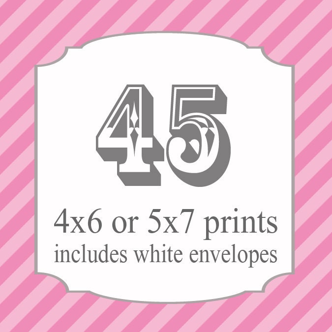 45 Printed Invitations (includes white envelopes) Il_570xn