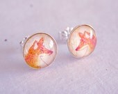Fox Post 925 Sterling Silver Earrings 10mm Bezel