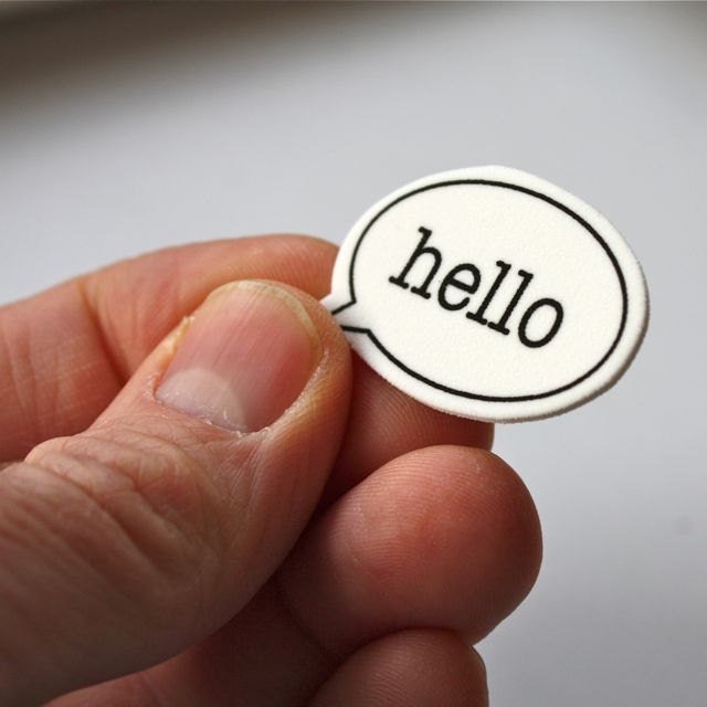 BADGE - Speech Bubble - Hello