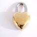 Small Heart Padlock - Wedding Gift for Him for Her heart lock heart key Love Lock shabby chic wedding decor rustic wedding