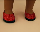 Ballet Flats- Red Glitter (Dorothy)