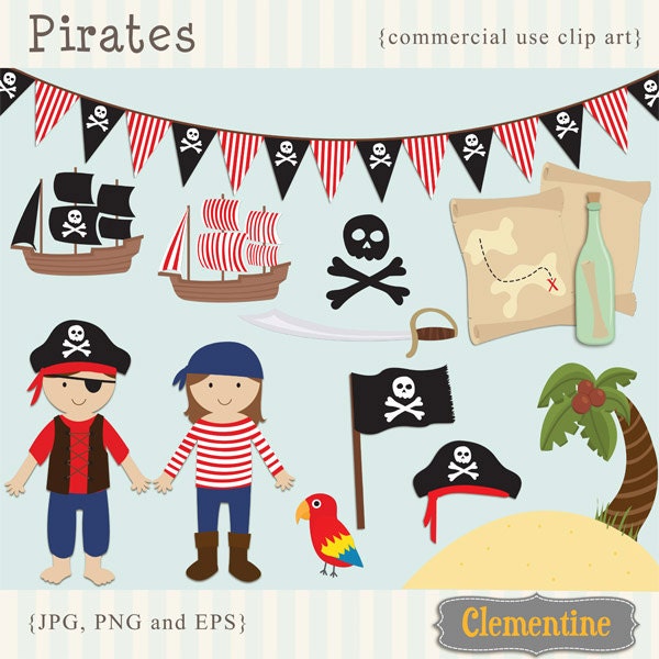 40% OFF SALE -Pirate clip art images, pirate clipart, pirate vector, royalty free clip art- Instant Download Il_570xn