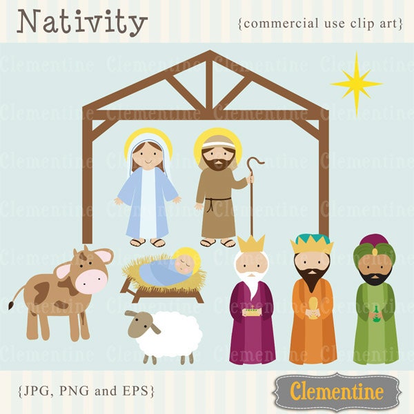 40% OFF SALE -Christmas clip art images, Nativity clip art, Christian clip art, Royalty free clip art- Instant Download Il_570xn