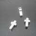 Matte Silver Small Cross connector bead disk Earring and Necklace Findings, pendants, 2 pc B16225