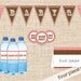 Printable BBQ Party Package - BabyQ Blank Food Label Card, Baby Q Cupcake Topper, BBQ Water Bottle Label and BBQ Banner