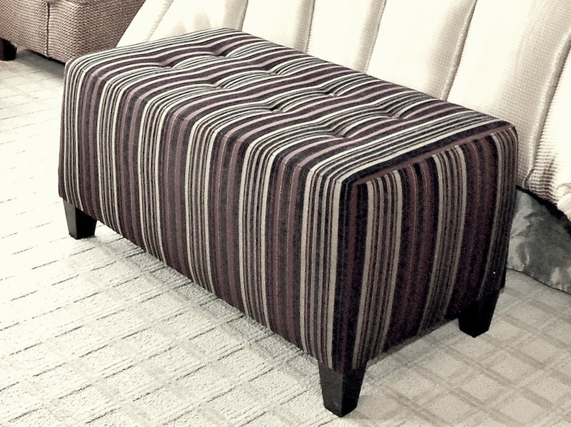 Mid Century Designer Ottoman Custom quality