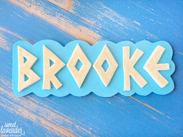 Name Plaque Cake Topper