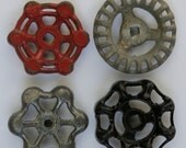 Free Shipping-Sweet Little Batch-Vintage Industrial Faucet,Valve Handles,Garden Spigot handles