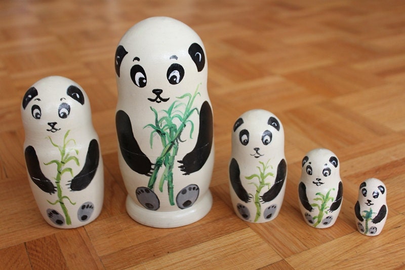 Panda Nesting dolls set of 5