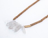 Crystal and Brass Necklace