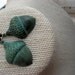 Antiqued Patina Acorn Earrings