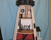 Lighthouse Magnificent 1:12 Scale Hexagonal Dollhouse with Working Light OOAK