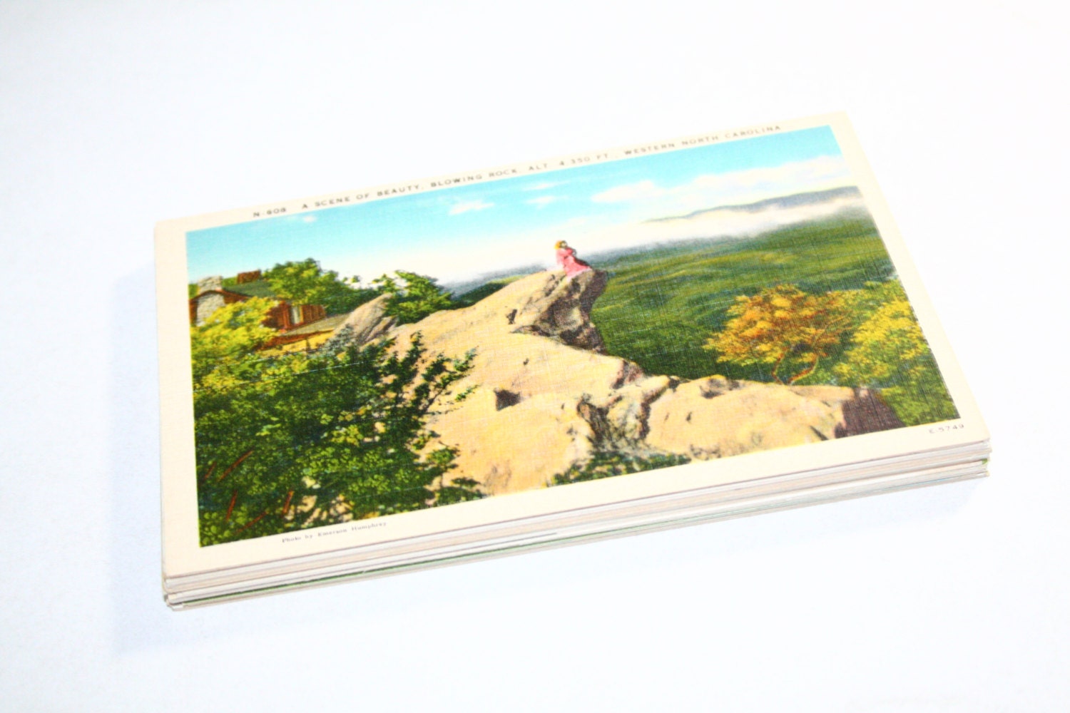 25 Vintage North Carolina Postcards Blank - Wedding Guestbook