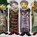 Jane Austen Bookmark set- Pride and Prejudice characters. This is a Digital Download
