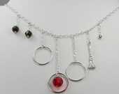 Harry Potter Quidditch Swarovski Crystal Sterling Silver Necklace