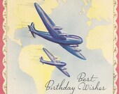 M492 Vintage Happy Birthday Greeting Card - Across the Miles