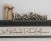 Custom Wedding Gift Personalize Family Name Shelves, Home Decor / Housewarming Gift, - 24" Chocolate Brown Shelf / Sign