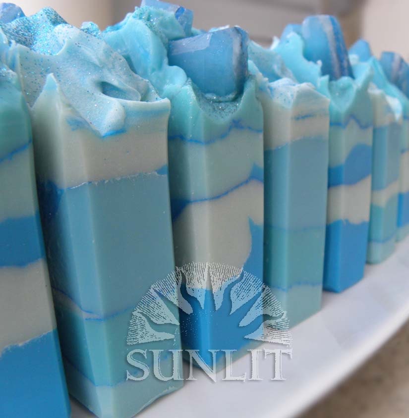 Handmade Soap - Artisan Soap - Cold Process Soap - Aquamarine Soap
