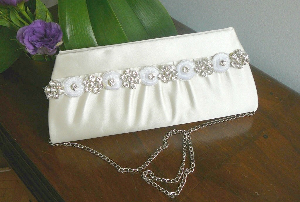 Bridal Clutch with Wonderful Rhinestones