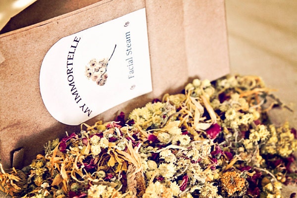 My Immortelle - Softening, Healing, Organic Facial Steam - 6-7 Treatments - Includes Recipe