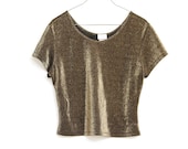 GOLD SHIMMER, sparkly vintage top
