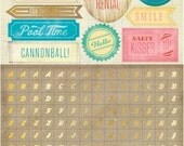 The Pier 6x12 Mini Alphas Accent Stickers Crate Paper