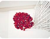 Mulberry paper tiny Red Rose Buds flower / pack