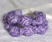 Purple Teething Necklace, Breastfeeding Nursing Necklace, Babywearing/Fabric Necklace, Baby Teether