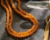 Orange Triangle:  Geometric Recycled Ghana Glass Beads / 8-9x5mm / Craft Supplies, Large Hole African Beads