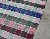 Vintage Scandinavian Floor Runner / 1920s Rag Rug / 12 ft 6 in