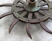 Farm Implement / Vintage Spiked Gear Wheel