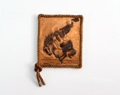 Vintage Western Art / Copper Metal Sign