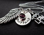 Nurse LPN/ RN Medical Pracitioner Jewelry, Hand Stamped Nurse Necklace, Nurse Charm Gift w/ Necklace, Sterling Silver - Nurses are Angels