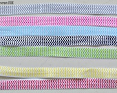 5/8" Fold over elastic - Small Chevron FOE  7 different combos