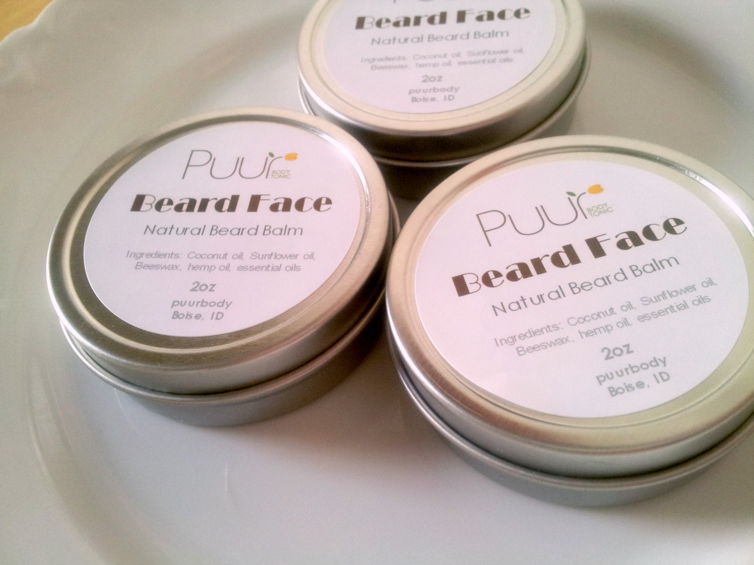 Beard Face Men's Beard Balm Essential Oils Cedar Wintergreen Hemp Oil Balm Grooming Balm