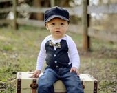 Spring Baby Boy Vest Bow Tie Dress up Onesie Toddler
