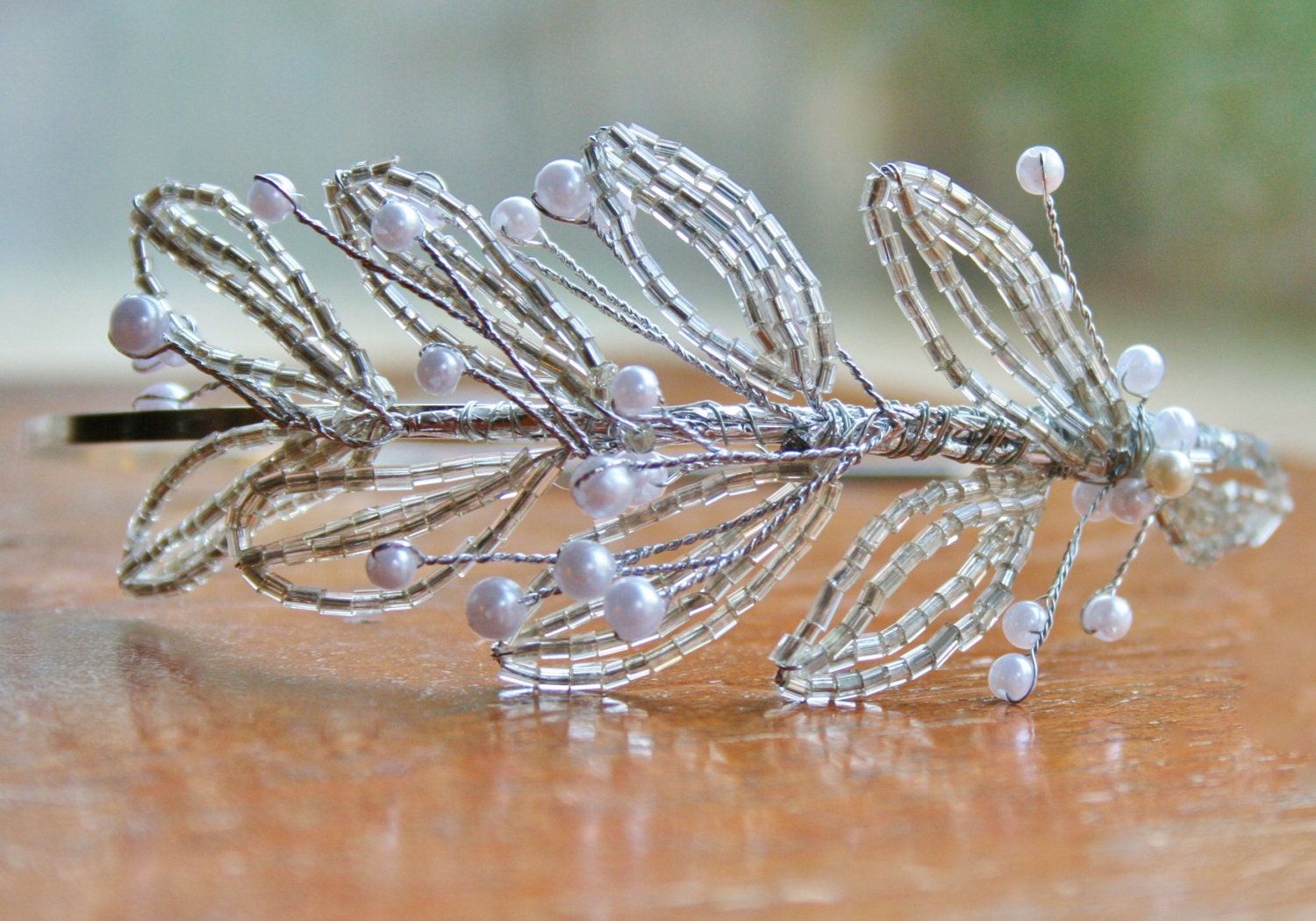 Beaded Wedding Headband, Bridal Headband, Wedding Headpiece, Wedding Hair Accessory, Bridal Hair Accessories, Pearl - Ready to Ship